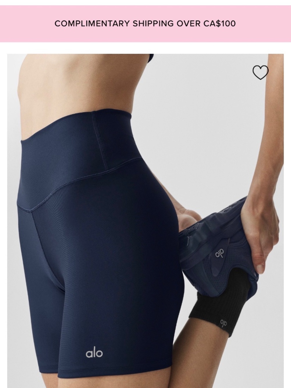 Alo yoga 5” airlift energy shorts - navy